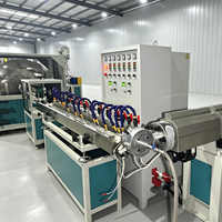 Ligne de production de tuyaux d'irrigation agricoles en PVC avec régulation de vitesse progressive via variateur de fréquence ABB pour un fonctionnement stable