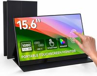 Écran dédié pour une expérience visuelle améliorée, moniteur portable tactile IPS FHD de 15,6 pouces, résolution 1080p pour interface 60 Hz