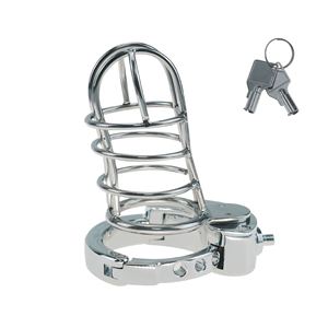 Verrou de chasteté en métal, anneau de chasteté réglable, cage de chasteté, entraînement à l'abstinence - Product Image 3