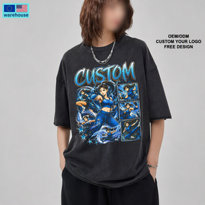 T-shirt Gods Brand Y2K Streetwear Speed per Uomo, 100% Cotone Pesante Oversize con Stampa - Product Image 5