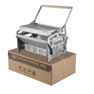 <span class=keywords><strong>Parrilla</strong></span> Portátil de Carbón WELAND de Acero, Altura Ajustable, con Cesta Giratoria y Rejilla de Carbón Manual para Fácil Volteo - Product Image 5