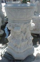Prix d'usine – Matériel de décoration intérieure et extérieure – Sculpture en pierre naturelle de style européen – Pot de fleurs en marbre – Jardinière – Vase