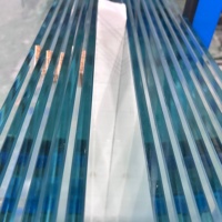 Kaca Tempered Anti Peluru untuk Dinding Tirai Industri, Pelindung Berlapis Baja, Kedap Suara, Laminasi, Dapat Disesuaikan