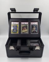 Étui de rangement durable pour cartes gradées avec fenêtre de visualisation et serrure TSA, mallette en aluminium pour cartes à collectionner (OEM/ODM disponible)