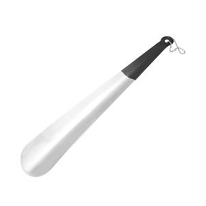 Stainless Steel Shoehorn Long Handle Dipped Plastic Handle Household Shoe Lifter Convenient Storage - Product Image 2