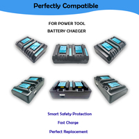 Cargador de Carga Rápida para Paquete de Baterías de Litio, Compatible con Taladro Eléctrico, Atornillador de Impacto, Taladro Percutor, Herramientas Inalámbricas
