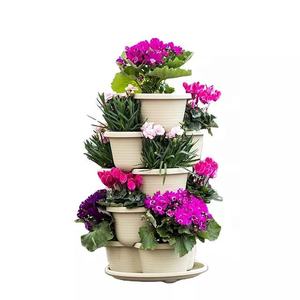Jardinière suspendue à 5 niveaux pour fraises et herbes, en plastique, décoration extérieure pour la maison, fournitures <span class=keywords><strong>de</strong></span> jardinage, pots et jardinières pour fleurs - Product Image 1