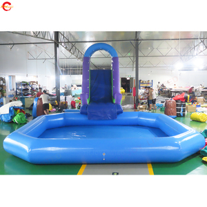 Cao cấp cá mập cá heo <span class=keywords><strong>Inflatable</strong></span> Bouncer trượt cho hồ bơi nước với miễn phí doortodoor vận chuyển - Product Image 6
