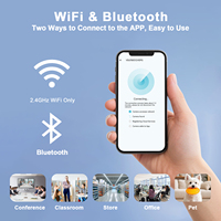 Mini Cámara Portátil con Visión Nocturna HD, Cámara de Seguridad WiFi Inalámbrica con Detección de Movimiento, Almacenamiento en la Nube y SD, Gran Angular