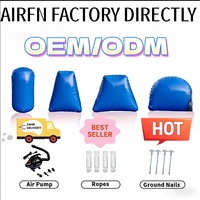 AIRFUN Offre Spéciale jeu de tir obstacle gonflable paintball bunker ensemble pour enfants