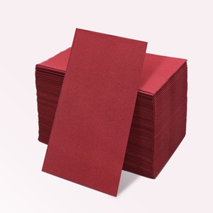 Serviettes <span class=keywords><strong>en</strong></span> <span class=keywords><strong>papier</strong></span> blanc noir et vert Airlaid Essuie-mains colorés <span class=keywords><strong>en</strong></span> forme de couverts 1 pli pour serviettes et serviettes de table dans le style du sac - Product Image 3