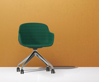 Chaises d'invités empilables ergonomiques modernes en plastique rembourrées OMNI avec coussin souple pour un déplacement rapide au bureau