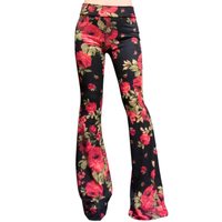 Pantalon imprimé de personnalité de la mode pour femmes, jambe large, Europe et États-Unis