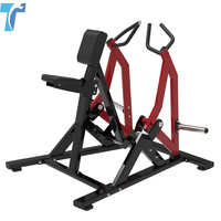 Máquina de Ejercicio para Entrenamiento de Espalda con Carga de Placas y Estructura de Acero Reforzado para Uso Comercial en Gimnasios, Remo Iso Lateral Sentado