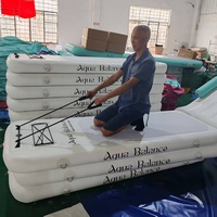 Schwimmende Yoga-Matte zum Fabrikpreis, Aufblasbare Wassermatten, Pool-Yoga-Brett, Schwimmender Steg, Maßgefertigte Fitness-Aquafit-Matten für Wasser