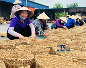 Best Selling Handwoven <b>Rattan</b> <b>Basket</b> Wicker <b>Storage</b> <b>Basket</b> for Kids Room and House Organization - Product Image 4