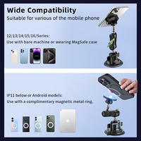 Support magnétique pour téléphone portable sur tableau de bord de voiture, support magnétique à ventouse pour iPhone