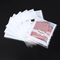 Sacs d'emballage en plastique transparents autocollants personnalisés en cellophane avec trou de suspension