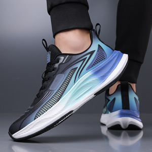 Zapatillas Deportivas Blancas de Malla con Cordones, Punta Redonda, Entresuela Transpirable de EVA, Suela de Goma, Diseño Geométrico, para Todas las Estaciones, Venta al Por Mayor - Product Image 5