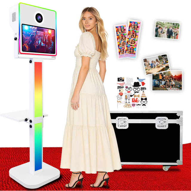 High Quality DSLR Photo Booth Shell Stand Compatible With Printer and Camera Photobooth High Angle Selfie Photo Booth Machine