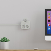 Multiprise PD 20W + QC 3.0 de haute qualité avec ports USB 2 prises 2 USB-A et 2 ports USB-C Prises d'extension de prise de courant PD 20w