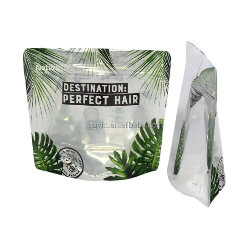 Sac alimentaire sous vide plaqué feuille d'aluminium transparent personnalisé sac d'emballage de fruits à coque auto-scellant pochette debout