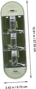 Kitchen 5 Compartment Seasoning Storage Boxes Set Plastic Seasoning <b>Box</b> Set Wall-Mounted Spice <b>Box</b> - Product Image 4