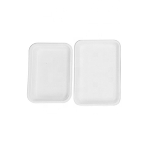 صواني تقديم طعام للاستخدام مرة واحدة مقاس 14 × 10 × 0.9 بوصة للحفلات، صينية مستطيلة كبيرة قابلة للتحلل من لب قصب السكر - Product Image 1