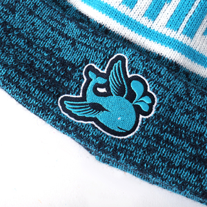Manufacturer Custom Team Club Hockey <strong>Bobble</strong> <strong>Hat</strong> Adult Kids Thermal Warm Jacquard Knitted Winter Beanies With Pom Pom - Product Image 2