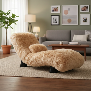<span class=keywords><strong>Fauteuil</strong></span> <span class=keywords><strong>de</strong></span> salon <span class=keywords><strong>en</strong></span> tissu doux <span class=keywords><strong>en</strong></span> <span class=keywords><strong>peau</strong></span> <span class=keywords><strong>de</strong></span> <span class=keywords><strong>mouton</strong></span> <span class=keywords><strong>de</strong></span> luxe, <span class=keywords><strong>fauteuil</strong></span> d'appoint élégant pour le salon, la chambre à coucher, l'hôtel - Product Image 2