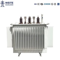 Transformateur de distribution immergé dans l'huile MV HV 35kV 100kVA 200kVA 500kVA Série S13 Cuivre IP54 CE IEC60076 pour postes de transformation