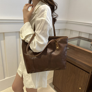 2 Stuks Set Draagtas Voor Dames Met Grote Capaciteit Mooie Persoonlijkheid Draagbare Schoudertas Met Rits - Product Image 2