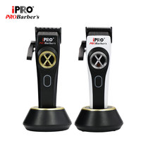Cortadora de Pelo IPRO S1083 con Motor Vectorial, 9500 RPM, 2400 mAh, 150 min, Cortadora Profesional para Barberos, Motor de Levitación Magnética