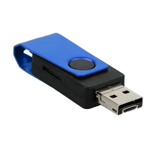 多功能3合1微型 + C型 + USB 2.0 TF OTG读卡器，适用于电话/电脑