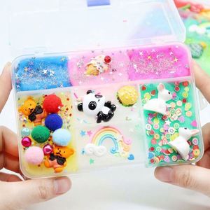 Juguetes de Slime de Plástico de Colores Variados con Animales Adorables, Kit de Slime de Arcilla de Algodón de 12 Colores, Slime de Panda para Aliviar el Estrés, Plastilina para Niños - Product Image 2