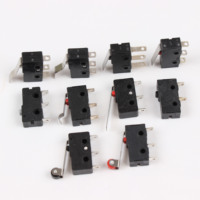 Micro-interrupteur à bouton SPDT 10A 250V 125V NO NC, interrupteur à rouleau, interrupteur de détection