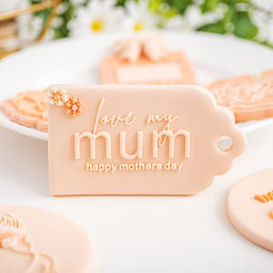 Cortador de Galletas para el Día de la Madre, Sello de Acrílico, Molde para Fondant, Molde para Galletas con Múltiples Diseños, Herramienta para Hornear y Decorar Pasteles - Product Image 4