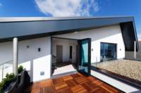 Portes pliantes verticales en aluminium pour balcon et patio, intérieures et extérieures, avec système de poussée vers le haut