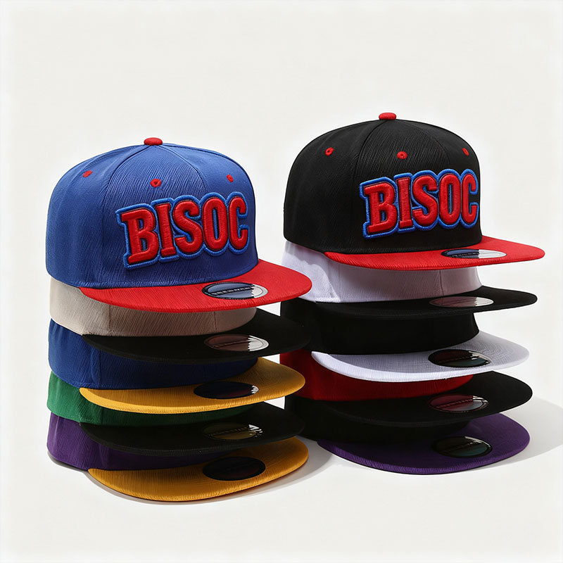 Customized Flat Brim Embroidery Snapback Sports
