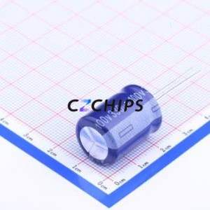 Condensateur électrolytique en aluminium à montage traversant ERF1KM331L20OT, composant à montage traversant THT, D16xL20mm 330uF 20% 100V 7.5mm - Product Image 2