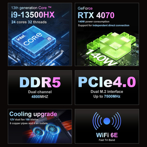 โน้ตบุ๊กเกมมิ่งขนาด 17.3 นิ้ว QHD 144Hz ขายส่ง พร้อม Core I9-13900Hx Rtx 4060 4070 8G หน่วยความจำวิดีโอ DDR4 ปลั๊กแบบ UK - Product Image 4