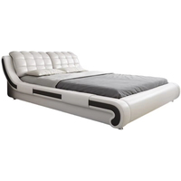 Vente en gros d'usine, grand cadre de lit king size de 1,8 m pour chambre à coucher, ensemble de literie de luxe, lit double