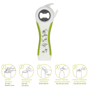 Apribottiglie/Apriscatole/Apriglassine multifunzione 5 in 1 - Product Image 1