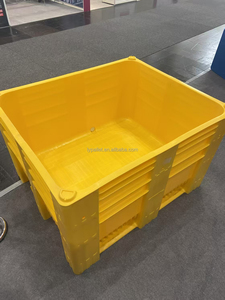 Tùy Chỉnh Bền 600L Nhiệm Vụ Nặng Nề Euro Pallet Tái Chế Stackable Nhựa <span class=keywords><strong>Container</strong></span> 4-Cách Thùng Hộp <span class=keywords><strong>Container</strong></span> Tái Chế - Product Image 4