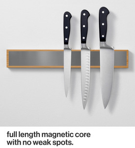 Durable Bamboo Magnetic Knife Block Stand Good Quality Custom Universal <b>Tool</b> Holder for Home Kitchen Use - Product Image 2