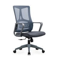 Chaise de bureau ergonomique JOHOOFURNITURE, cadre gris, vente en gros, Sedia Da Ufficio pour bureau à domicile, coussin épais confortable