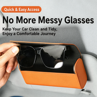 Étui à lunettes de voiture universel, rangement pour lunettes de soleil et de lecture, portable, résistant à la pression
