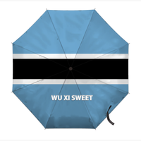 Parapluie pliant entièrement automatique Burundi, avec cadre de soutien flexible, élastique et durable, motif drapeau culturel, design sur le thème du pays
