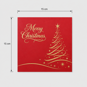 Carte de Noël 3D Pop-up ZS-PC0272 au design original, avec enveloppe rouge, découpe laser 4 couleurs, finition brillante, artisanat en papier, Joyeux Noël - Product Image 3
