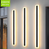 Lampes solaires longues à LED pour l'extérieur, pour couloir, balcon, mur, jardin, villa, décoration, lumière murale solaire extérieure